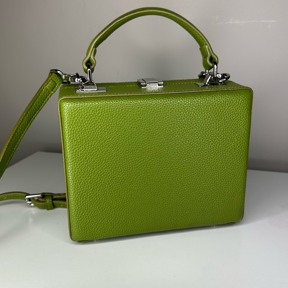 Brandon Blackwood Kendrick Trunk | EVERGREEN LEATHER SILVER HARDWARE - Picture 5 of 7